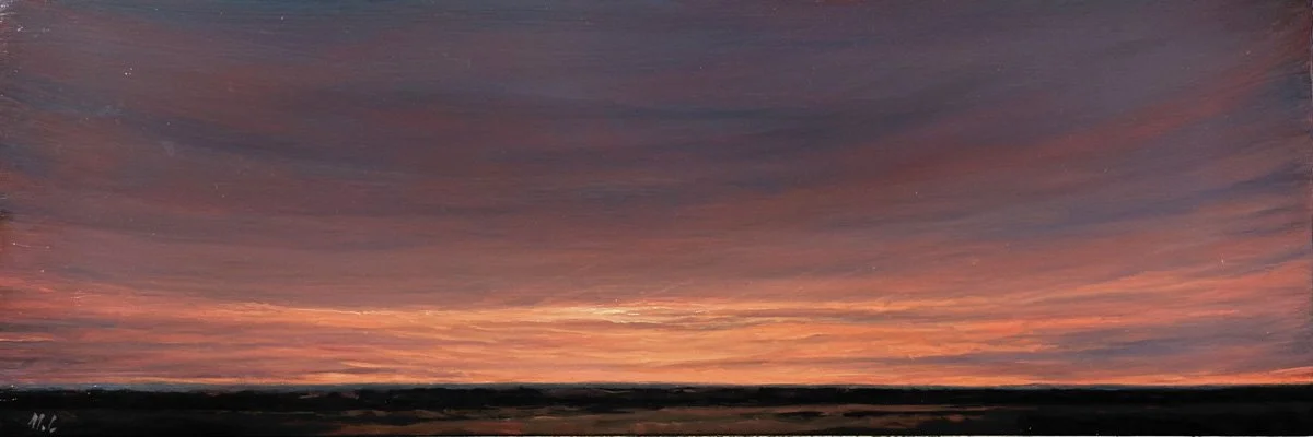 Evening Series, Spurs Ranch Road
Violet Night
4”x 12”
Oil on Panel
750