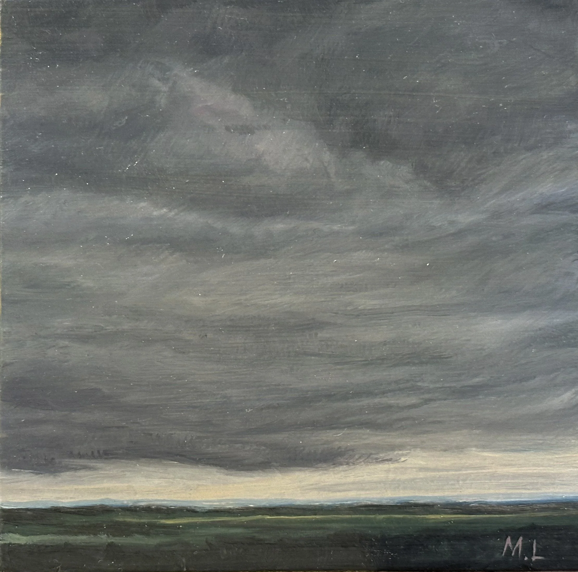 Evening Series, Spurs Ranch Road
Green Line
4”x 4”
Oil on Panel
450