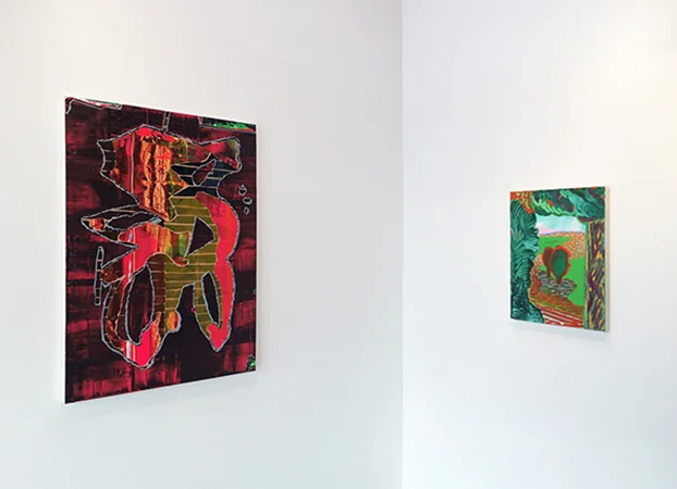 Britton Tolliver and Shara Hughes in NO BAD DAYS, image courtesy Left Field Gallery and Elliott Johnson Photography