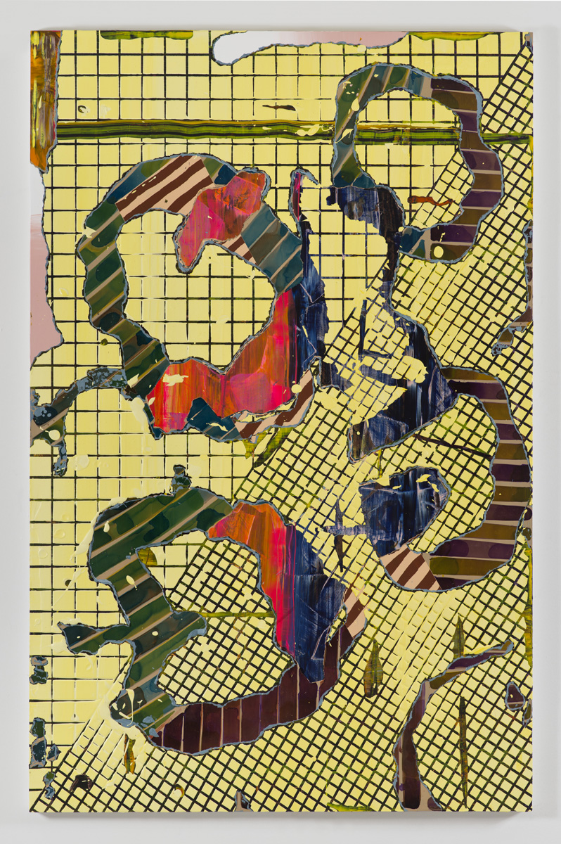 Thumb Buster, 2014. Acrylic on panel. 70 x 47 inches. Britton Tolliver.