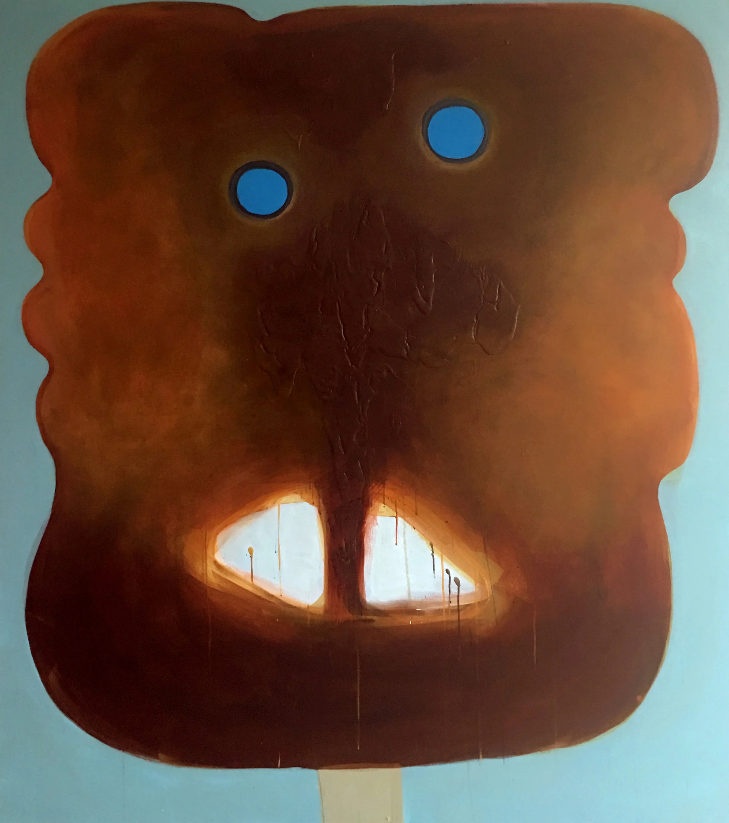 Scooby-Doo , 2016, acrylic on canvas. Jennifer Coates.