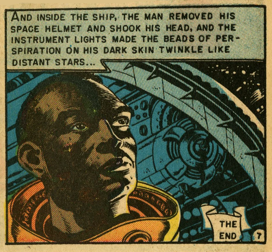 Al Feldstein (American b. 1925 - 2014) writer, Joe Orlando (American b. 1927 - 1998) artist, Judgement Day (excerpt) Weird Fantasy #18 April, 1953, EC comics