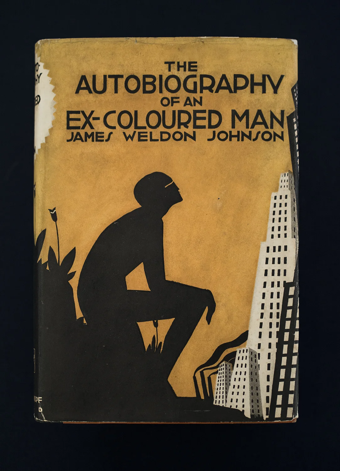 The Autobiography of an Ex-Colored Man, 1927, Published by Sherman, French, and Company. James Weldon Johnson (American, b. 1871 - 1938). Dust Jacket: Aaron Douglas (American, b. 1899 - 1979). 