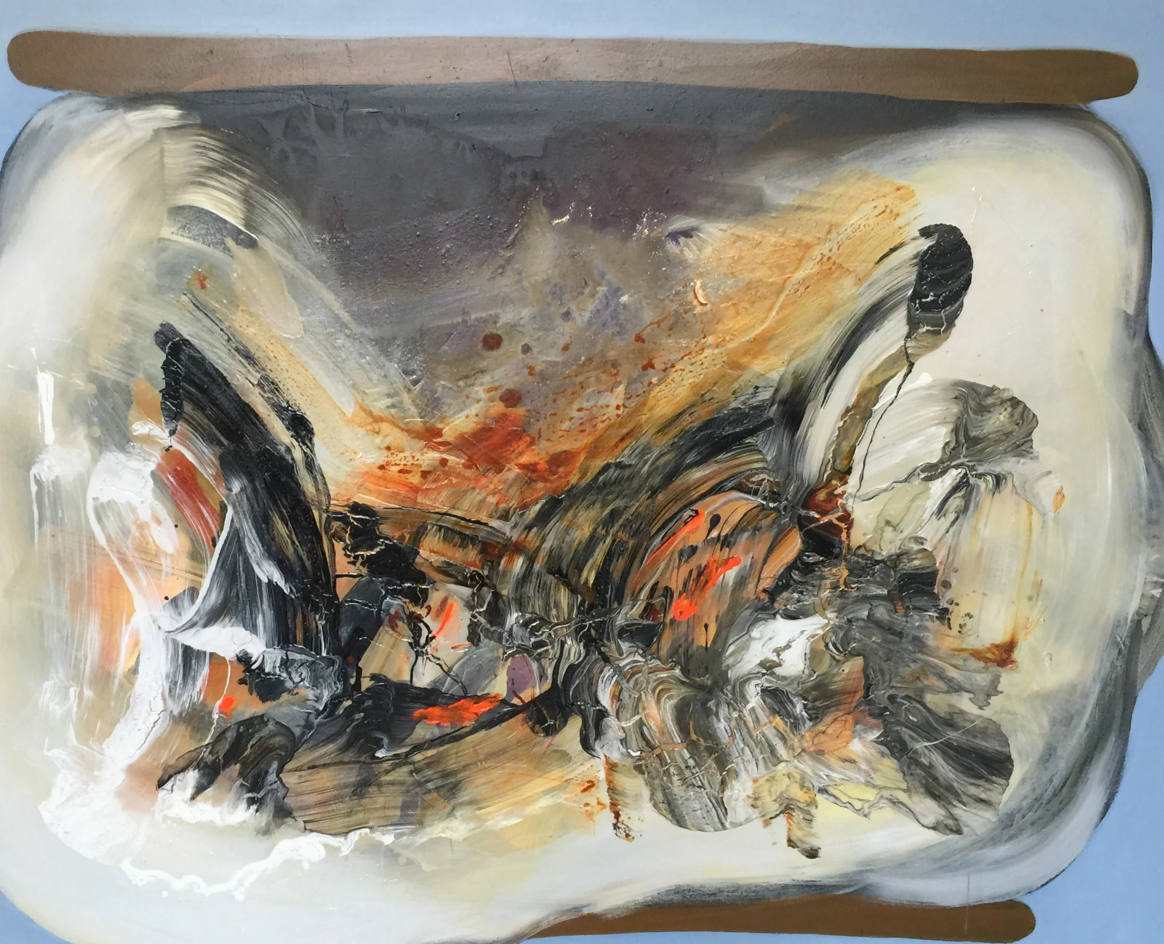 Large S'more , 2016, acrylic on canvas, 60 x 72 inches. Jennifer Coates.