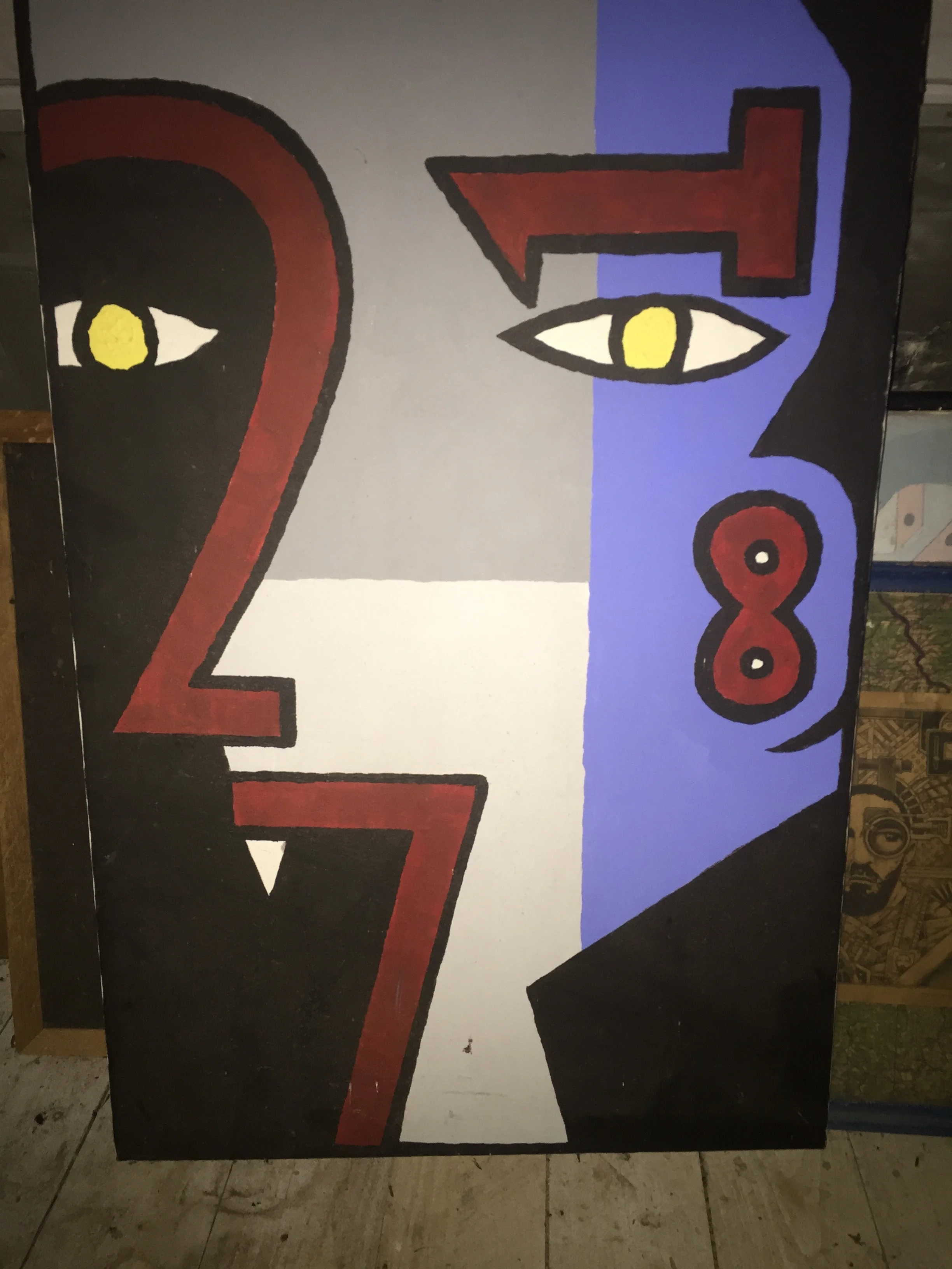 "Count" one of Chemical Randy's first painting. Circa-he's old.