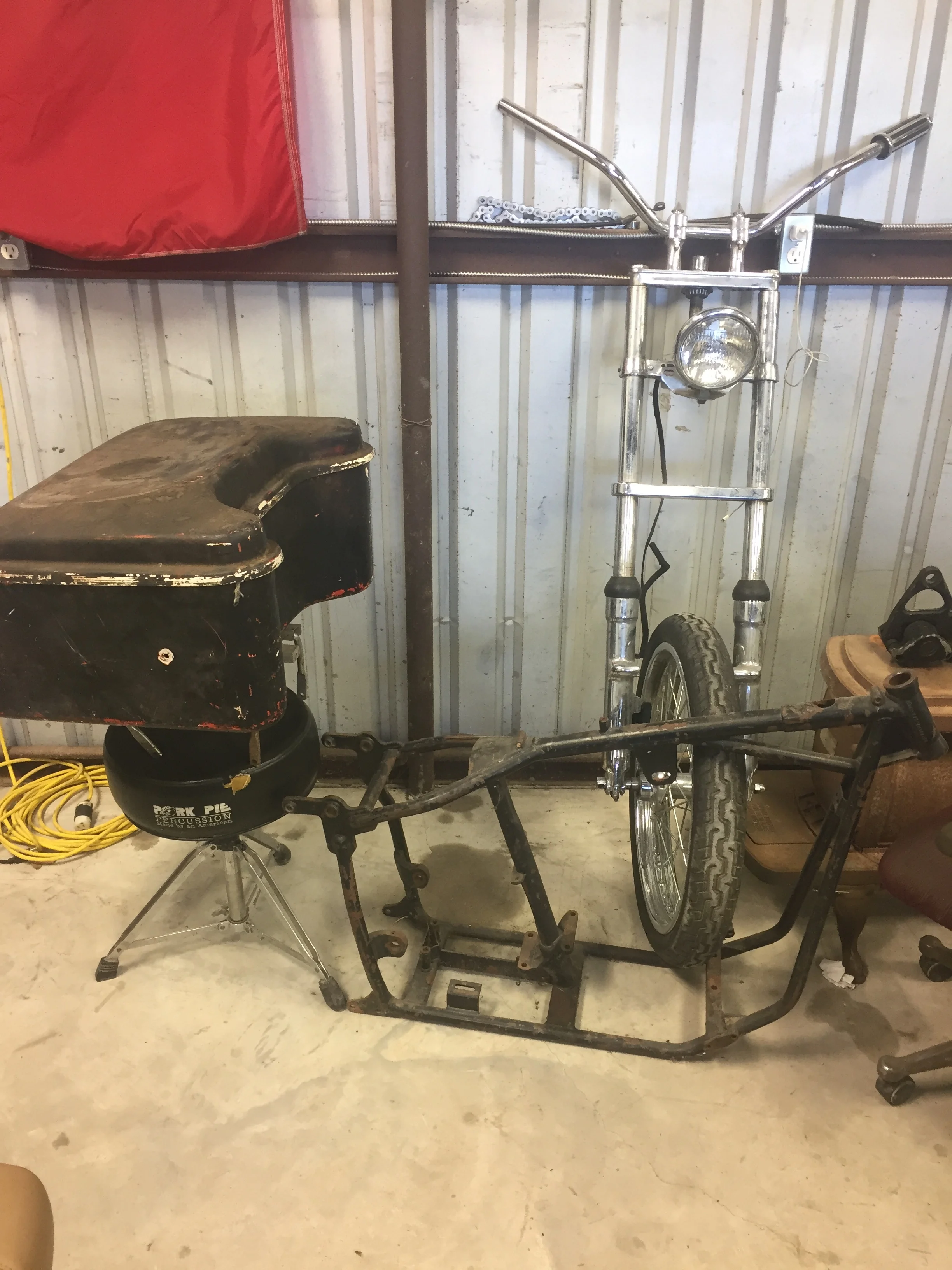 Trunk and front end I picked up for my new road jammer bike.