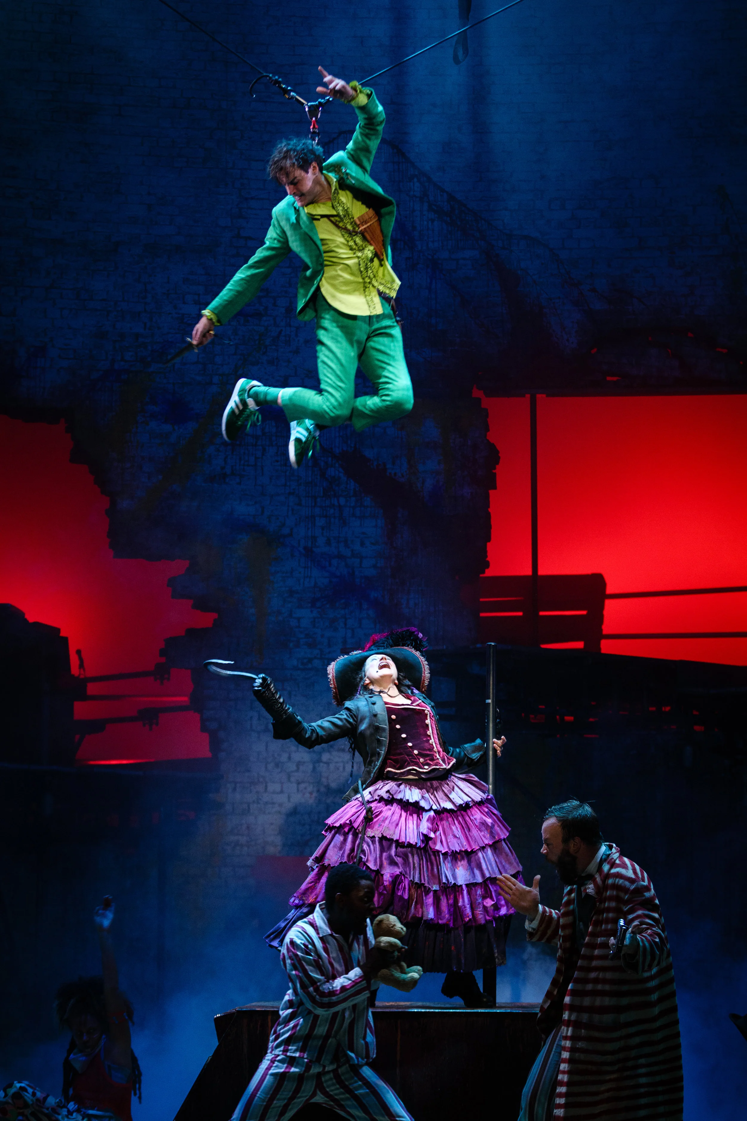 18. Paul Hilton as Peter and Anna Francolini as Captain Hook. Photo by Steve Tanner..jpg