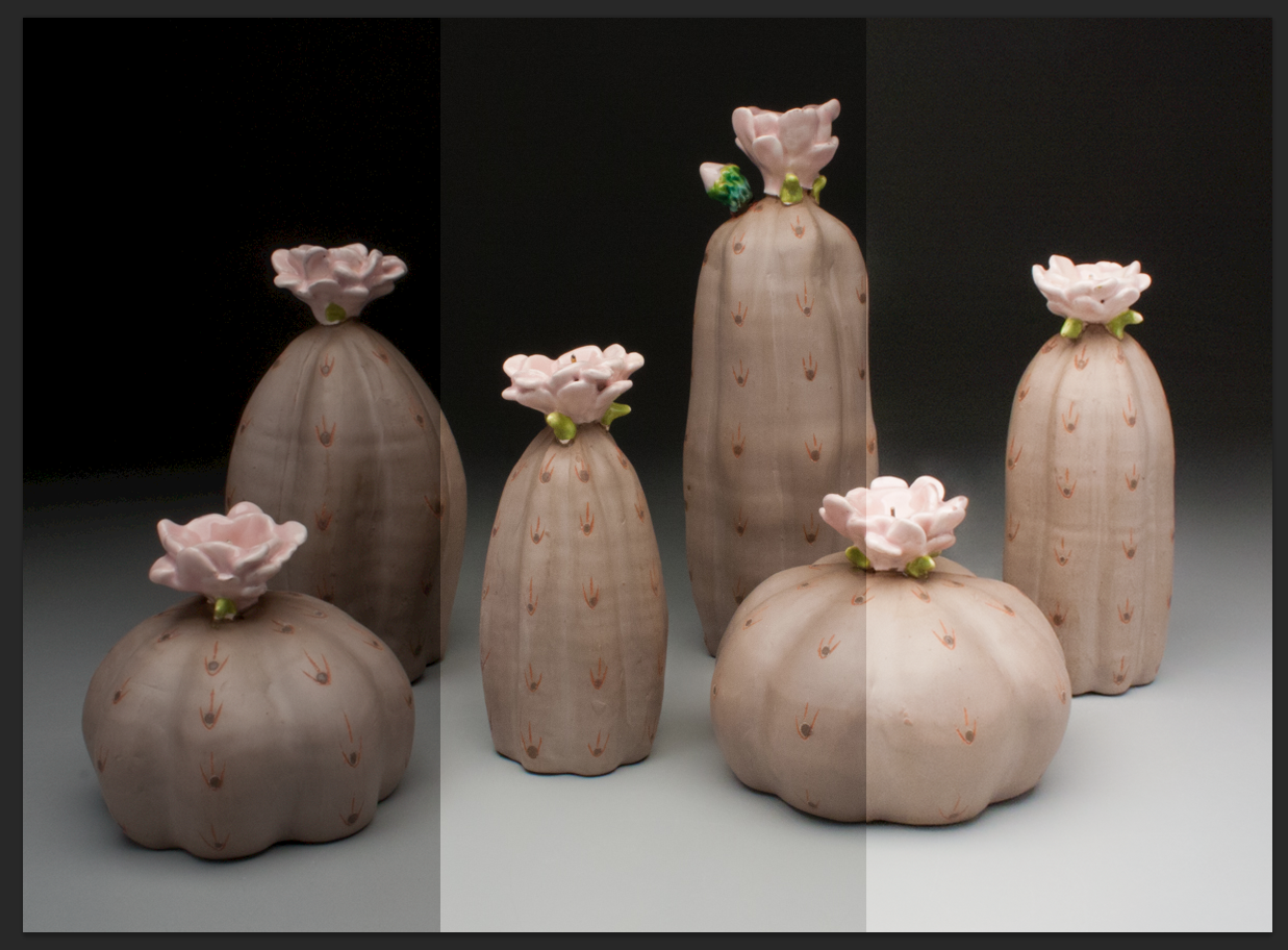 Examples of under, neutral, and over exposure. Work by Laura Nave, photo and editing by Taylor Sijan. 2017.