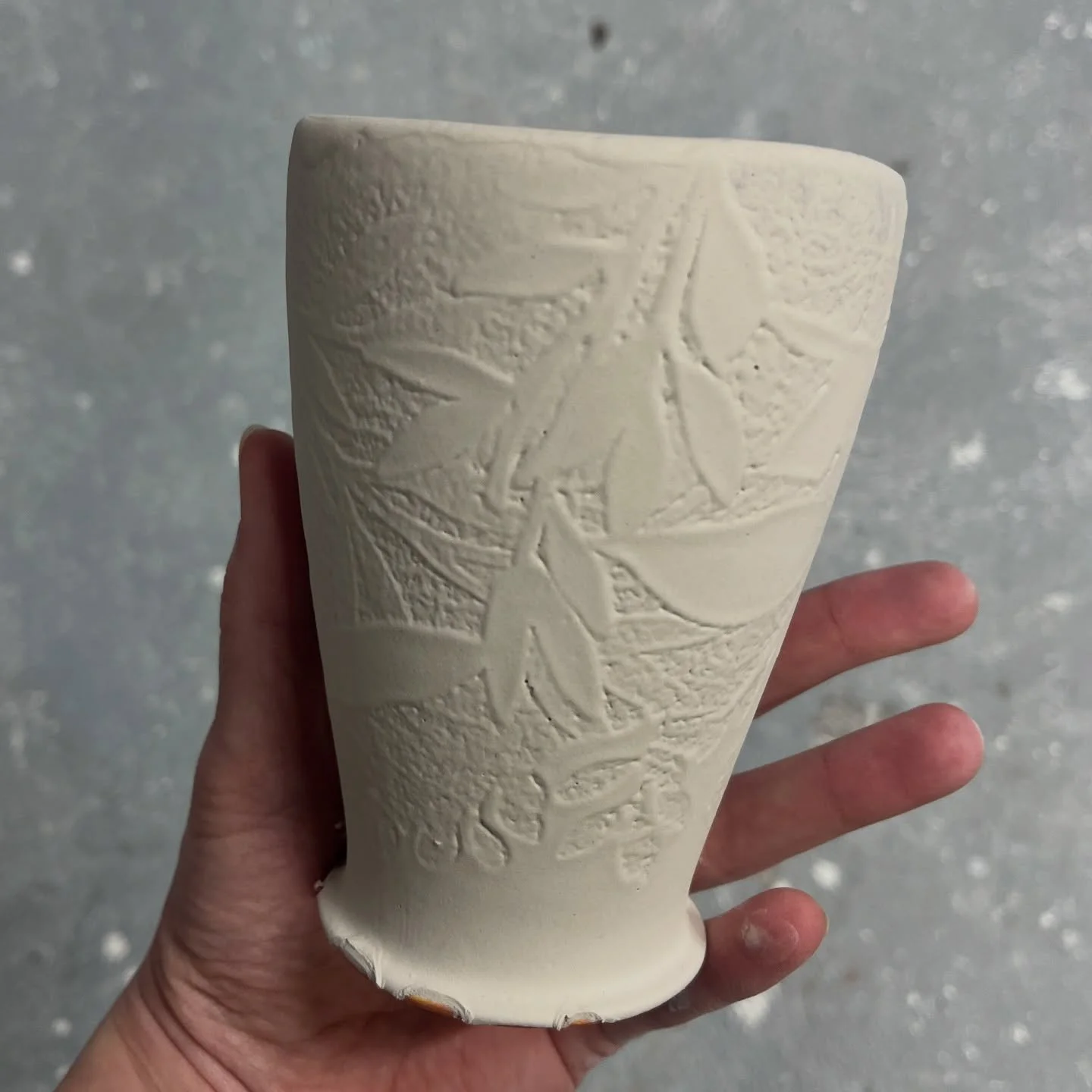 This is a good illustration of why I have to brush on more glaze after I dip into Pete&rsquo;s Moving Clear. It tends to deposit to varying degrees over different underglazes bisque fired to 04. So I give it a little extra whoopity boop of glaze with