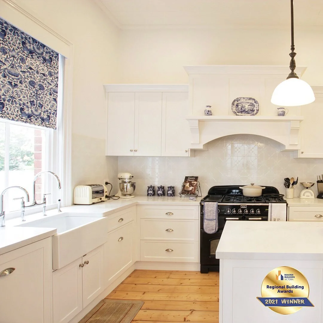 The kitchen is the heart of the home 💙

#awardwinning #kitchenrenovation #kitchengoals #masterbuilder #restoration #1890s @kingston_1800 @masterbuildersvic #macedonrangesbuilder