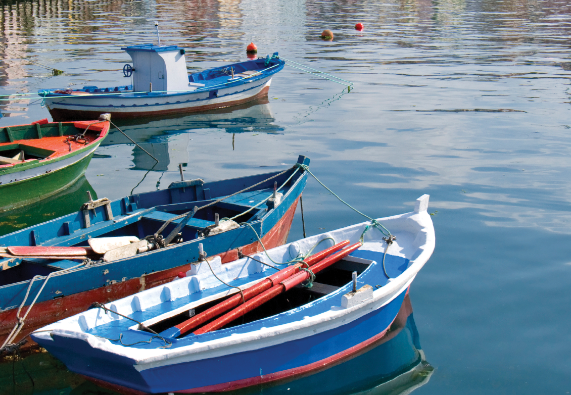 Small fishing boats are an integral part of the sustainable, eco-friendly fishing tradition in northern Spain.