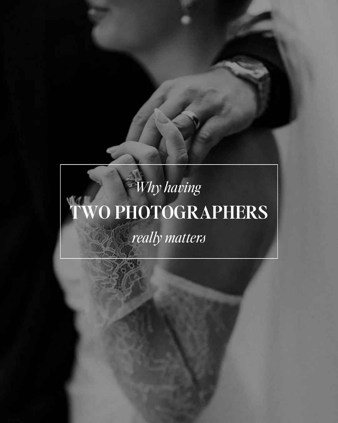 Your wedding day unfolds in layers, with countless opportunities to tell your story from different angles.
For us, it’s one story, told from two perspectives.
Having two photographers who know each other’s rhythm, way of working, and wh