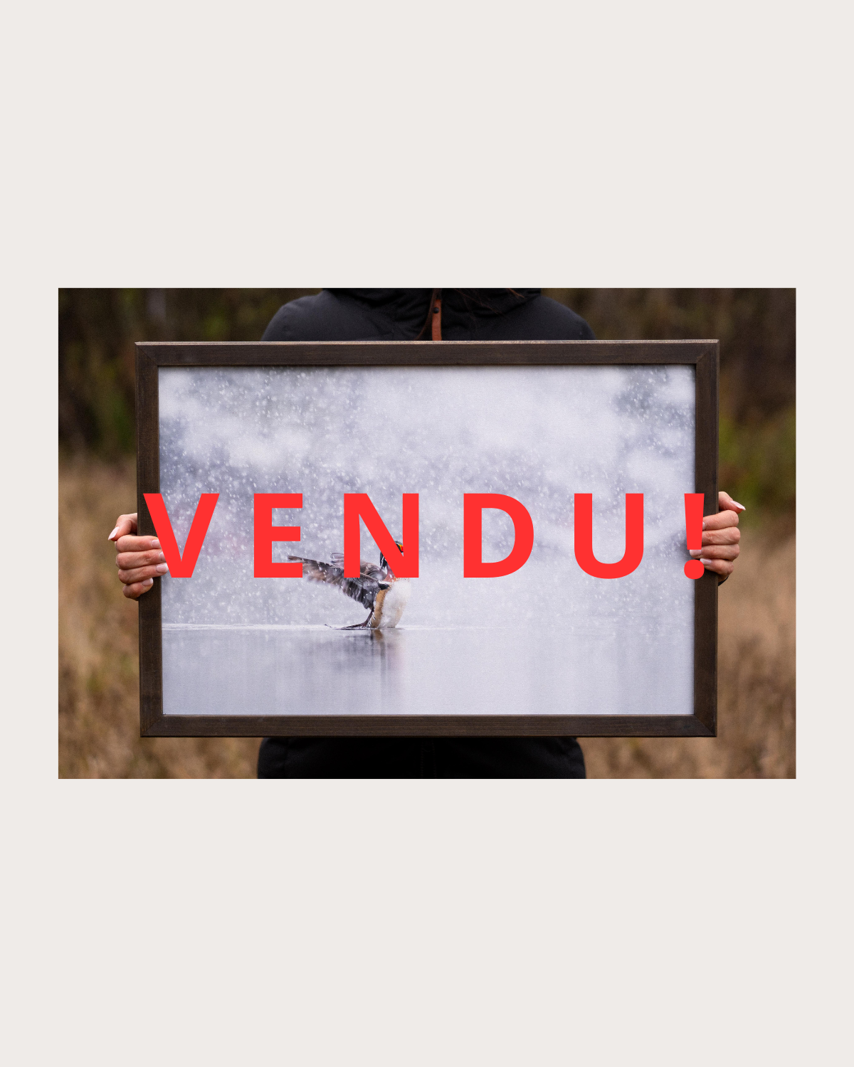 Impression sur toile "Neige printanière"