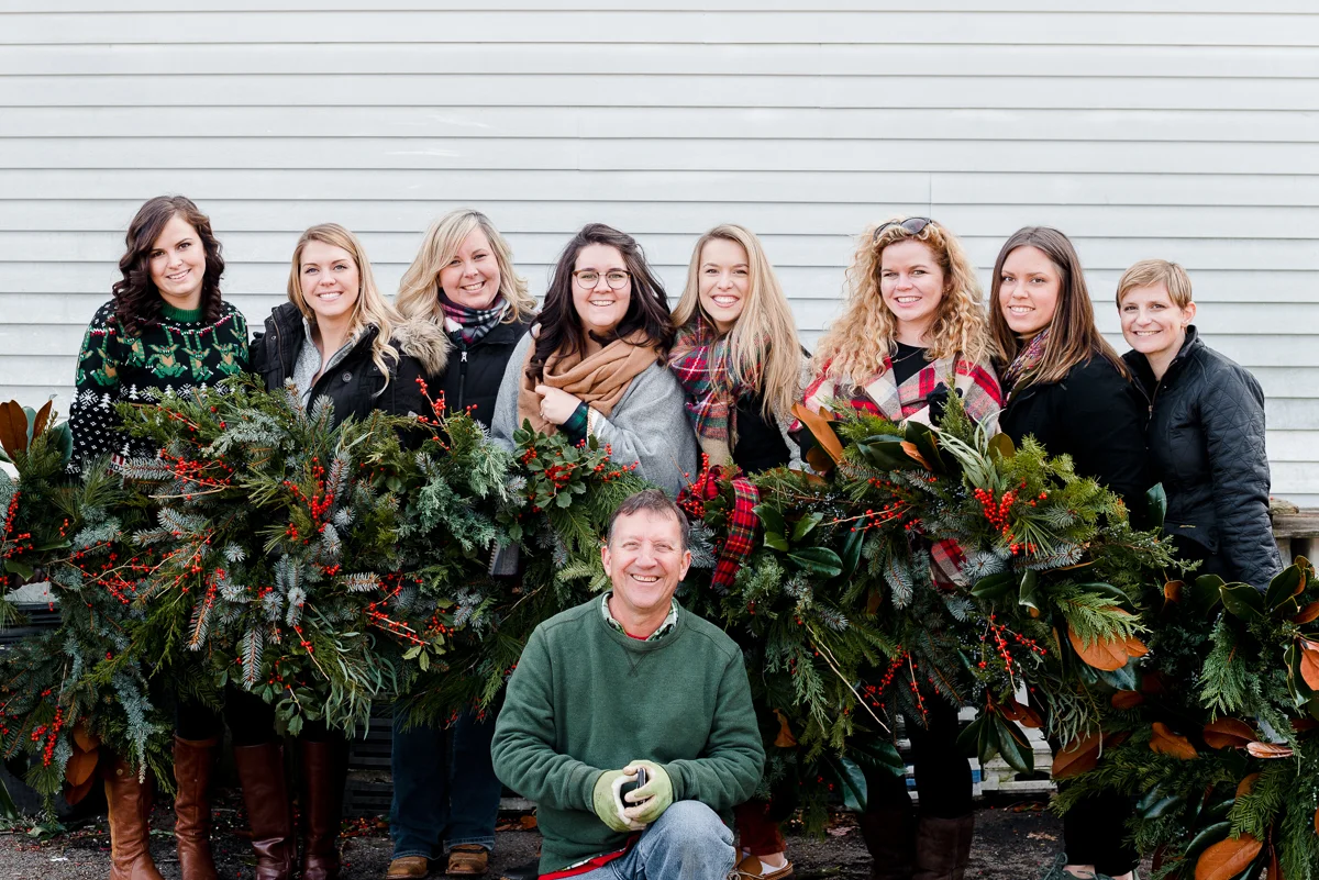 Alexandra & Samantha Jaeger, Me, Rebekah Coxe & Joy Michelle of Joy Michelle Photography , Katie MacGregor of Rose Gold Events & Styling , Kirsten Smith of Kirsten Smith Photography , Aimee Griffin of A.Griffin Events and Leon Carrier of Plant Masters. Photo by Kirsten Smith Photography. 