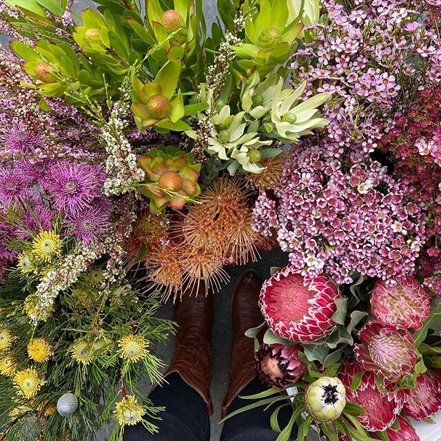 Incredible California grown flowers from @resendizbrothers calls for some serious design time! Live centerpiece demo tonight at 5:30 pm.  Come see what I create with this legit assortment and some local foraged branches.  Thank you Resendiz - these b