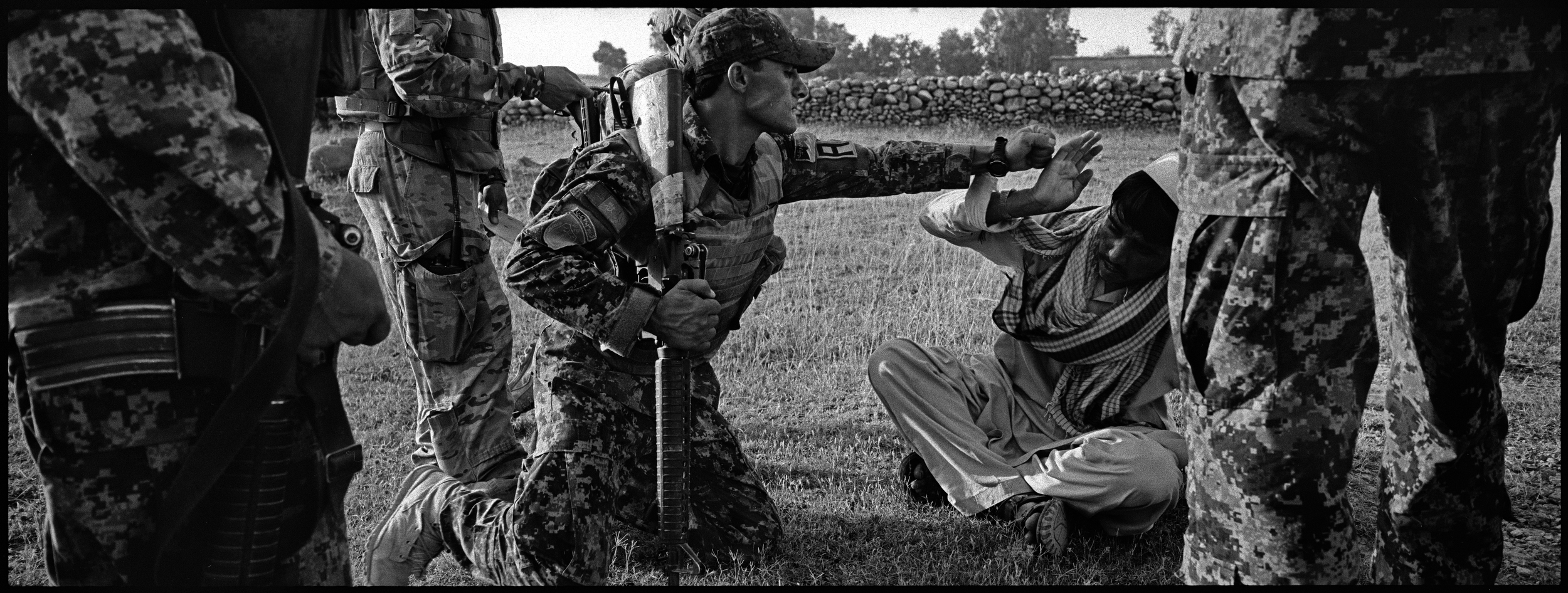  ANA soldiers assault Mulik, who they suspect of insurgent ties in Sabari district, Khost province. 