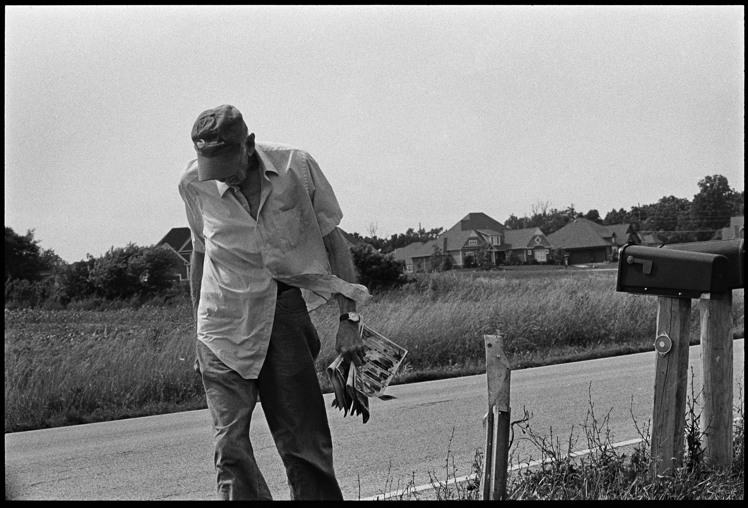  The farm, surrounded by suburbs. 