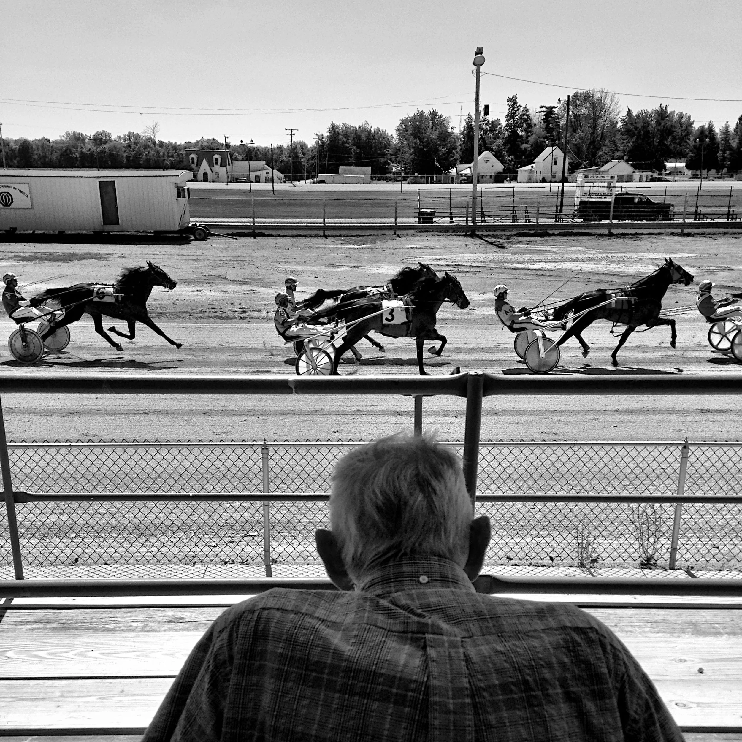  Watching Moment from the stands. 