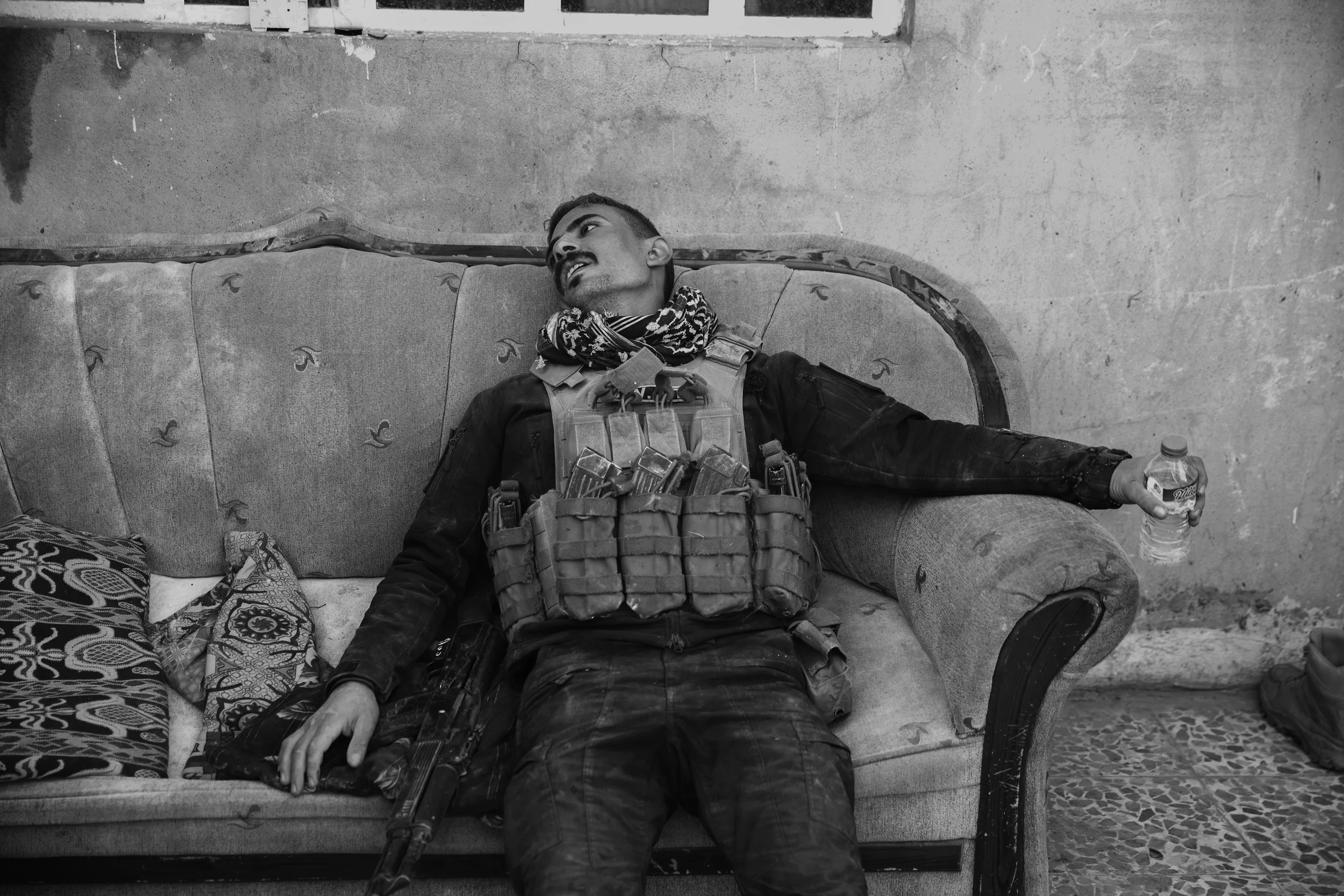  Lt. Thamer reacts to the death of his men, killed in Entissar.&nbsp; 