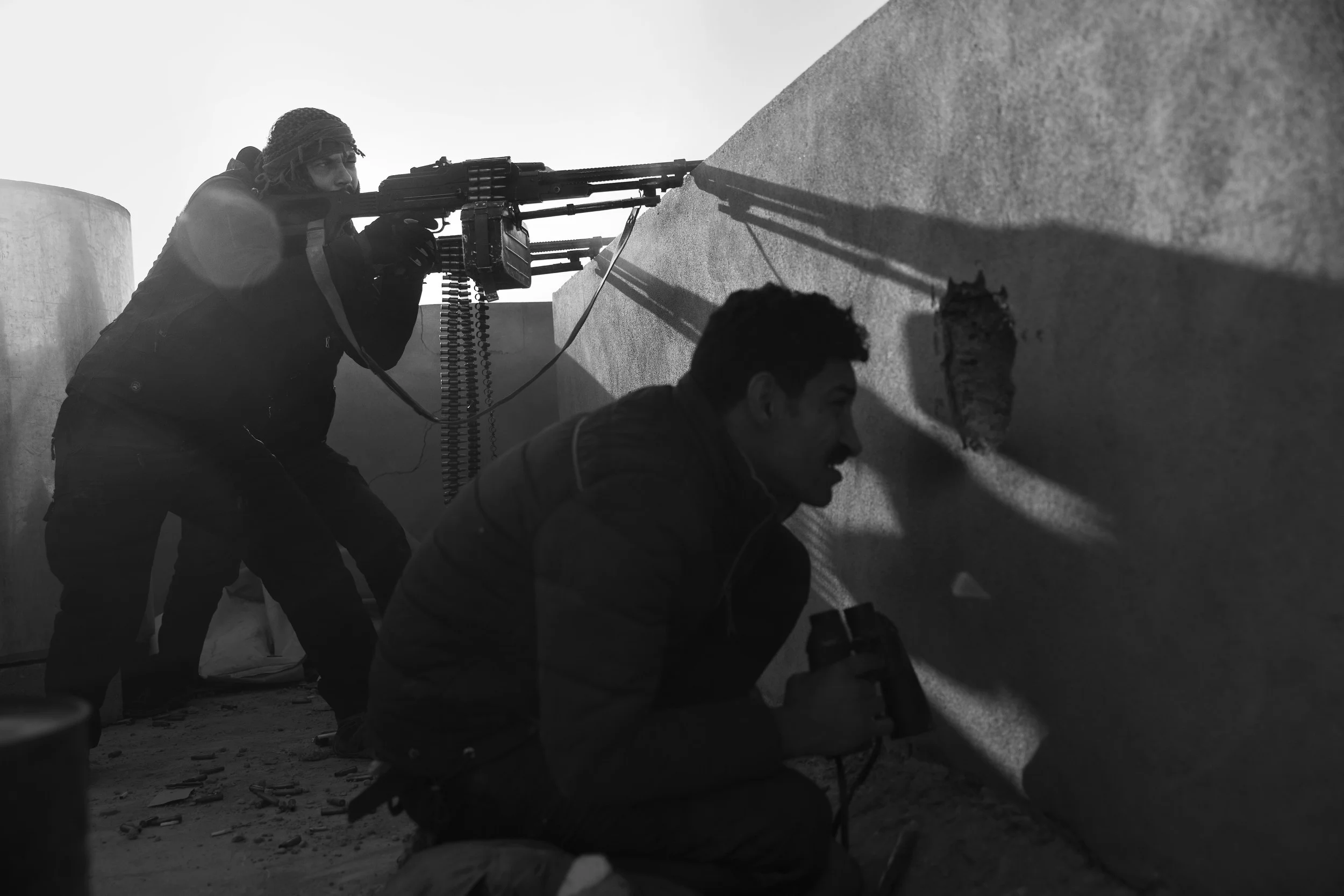  Rooftop firefight in Mosul.&nbsp; 