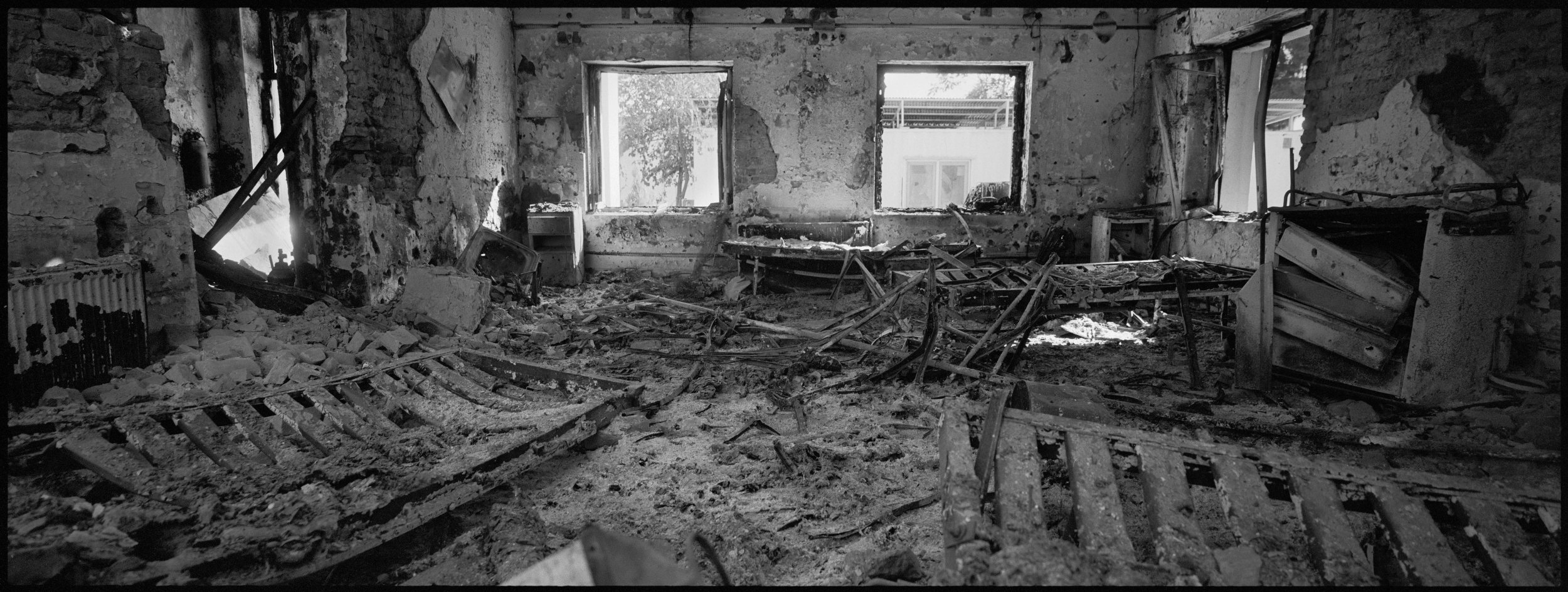  The ICU was completely destroyed- all the patients died in their beds. At least 46 staff and patients were killed by the airstrike. 