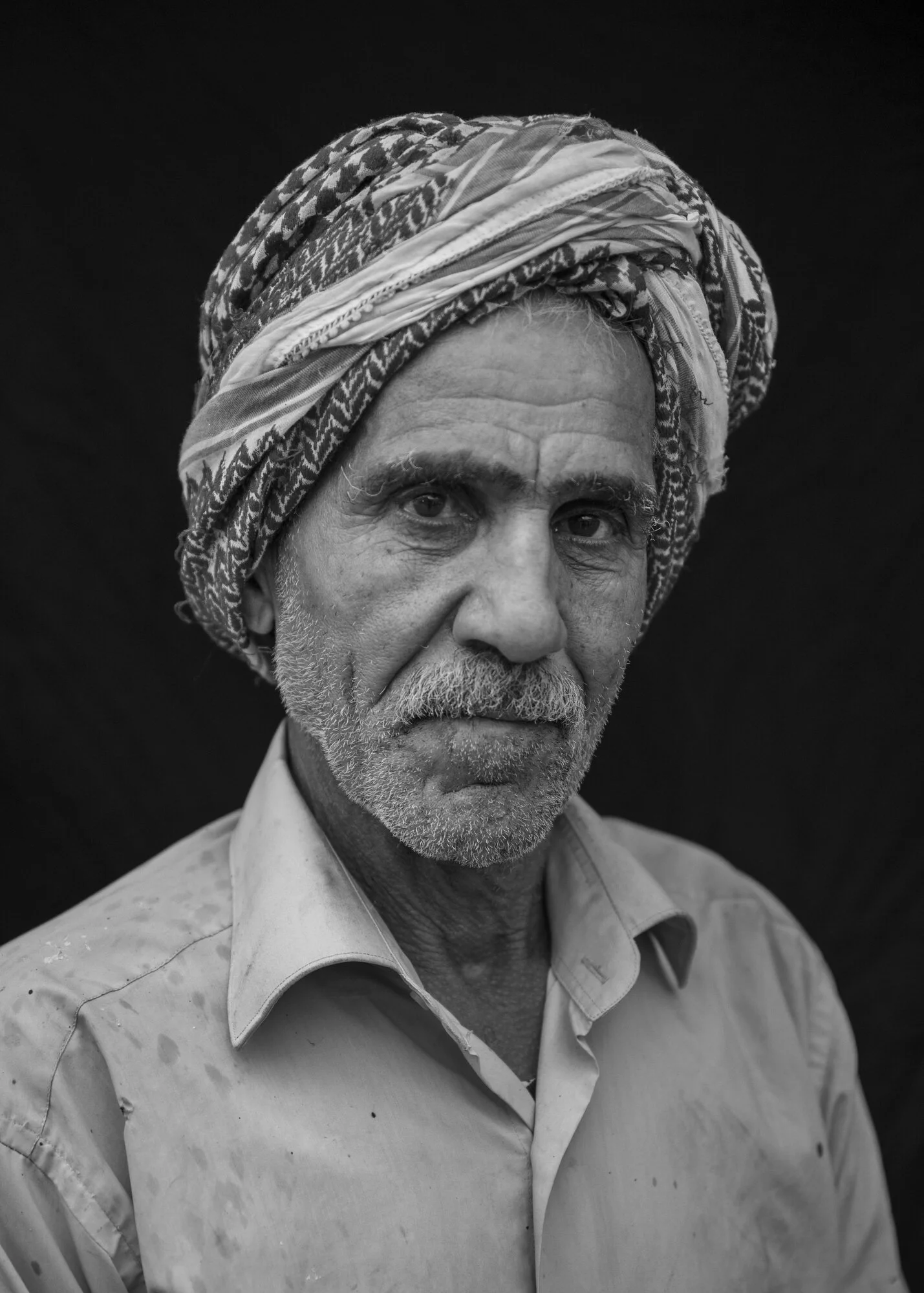  Hussein Ali Mohammed, 63, Old City, Mosul. Hussein had six grown children- four of them, aged 24, 25, 26, and 27, all boys, were killed in the battle. They left to get water for the family and died when they hit an IED. “We couldn’t recover their bo