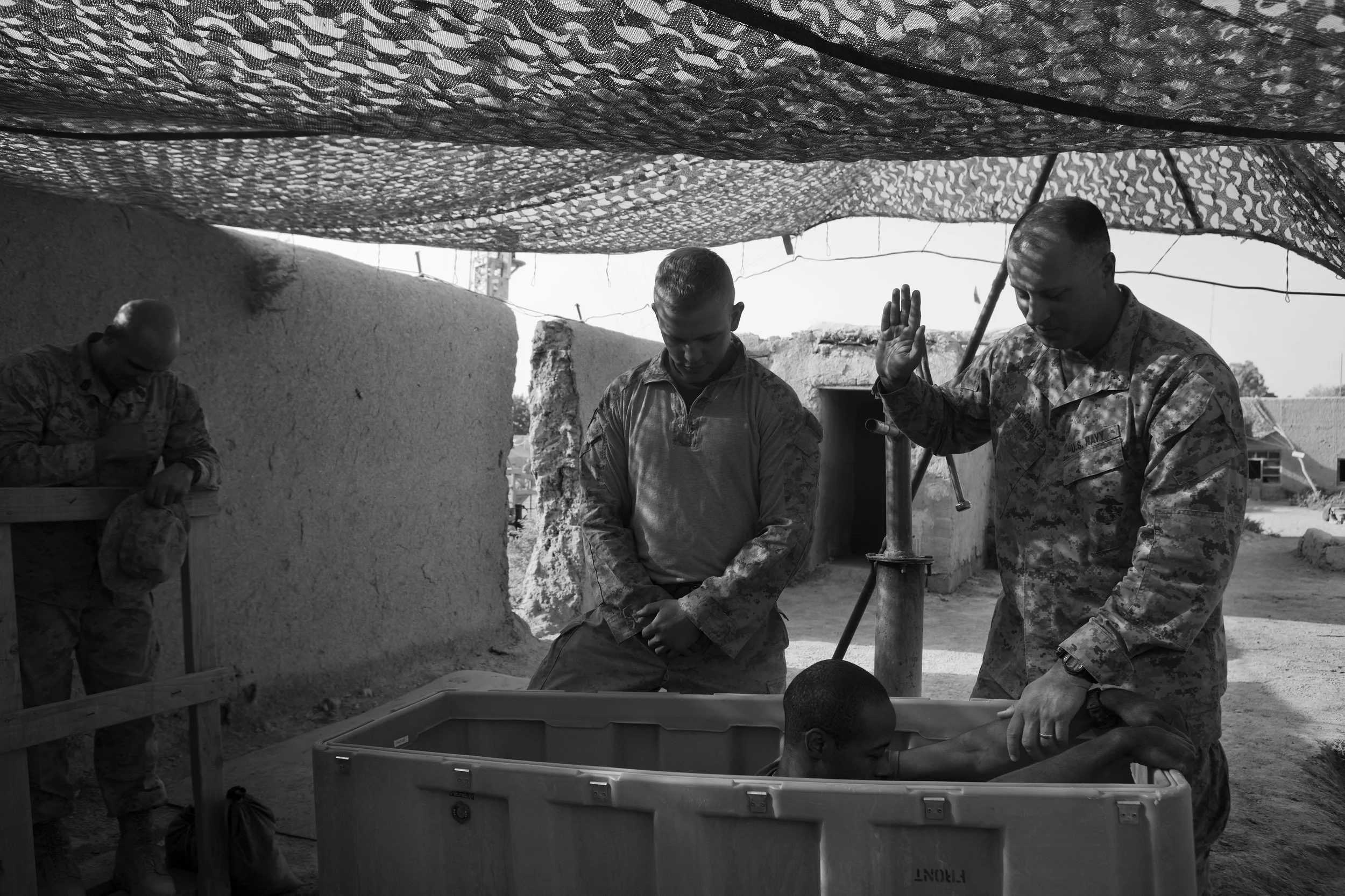  Baptism of Cpl. Wayne Murray, Marjah. 
