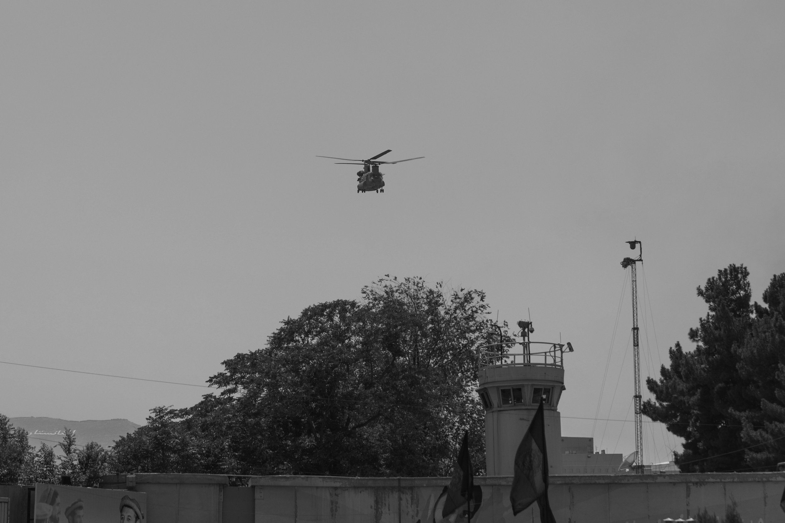  Evacuation of the US embassy, August 15, 2021. 