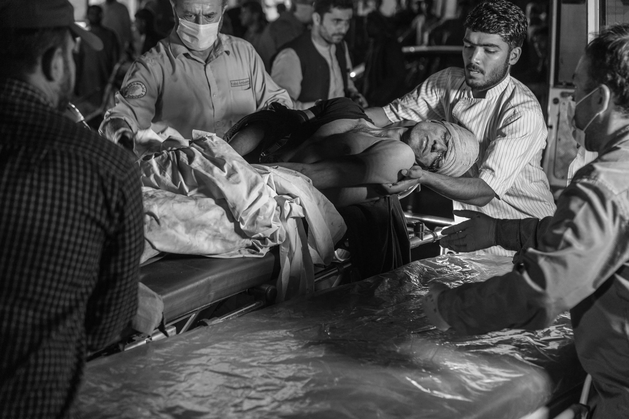  Victim of the Abbey Gate attack, Emergency Hospital.  