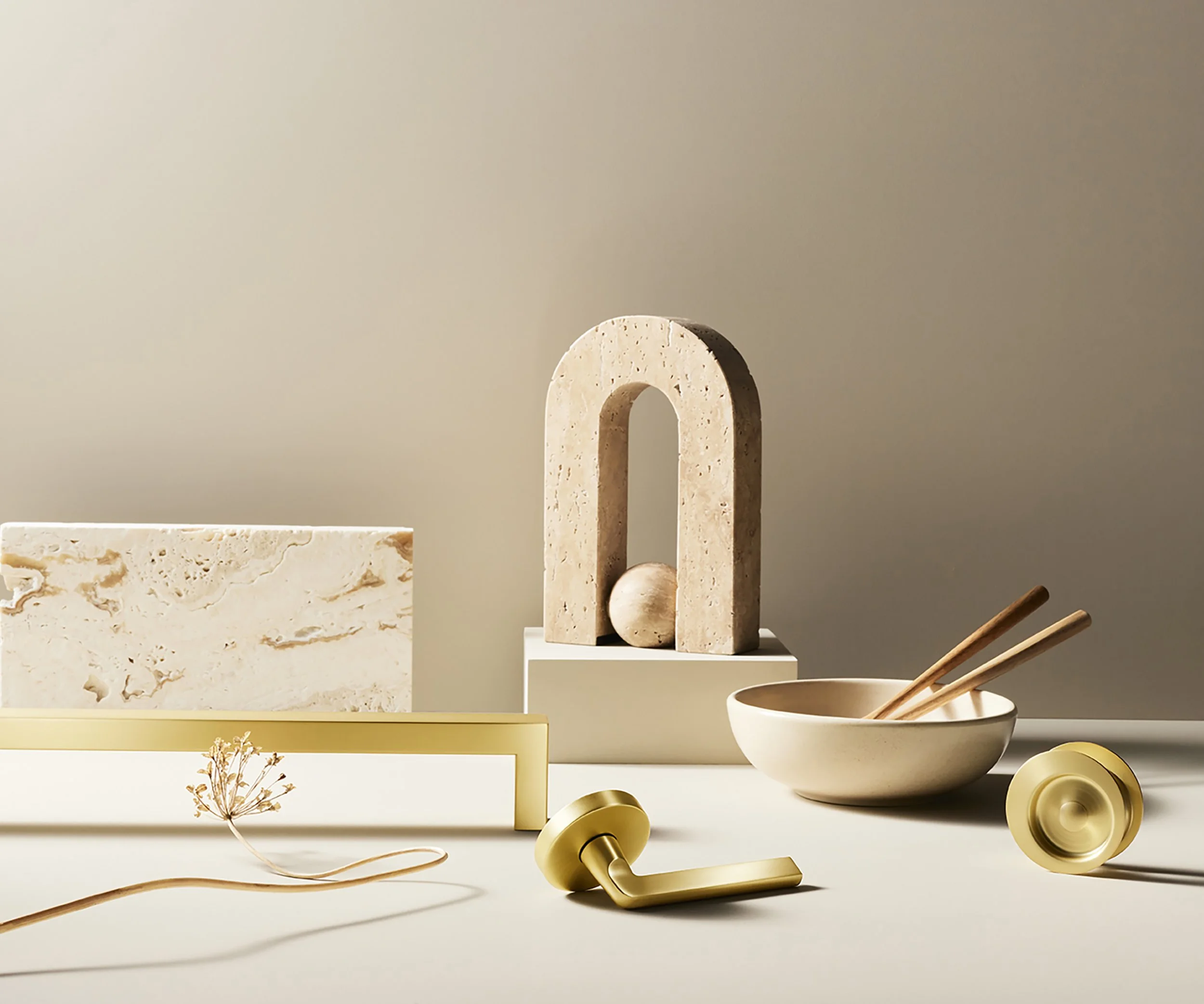 Gainsborough handles and hardware in brass by Garth Oriander Photographer