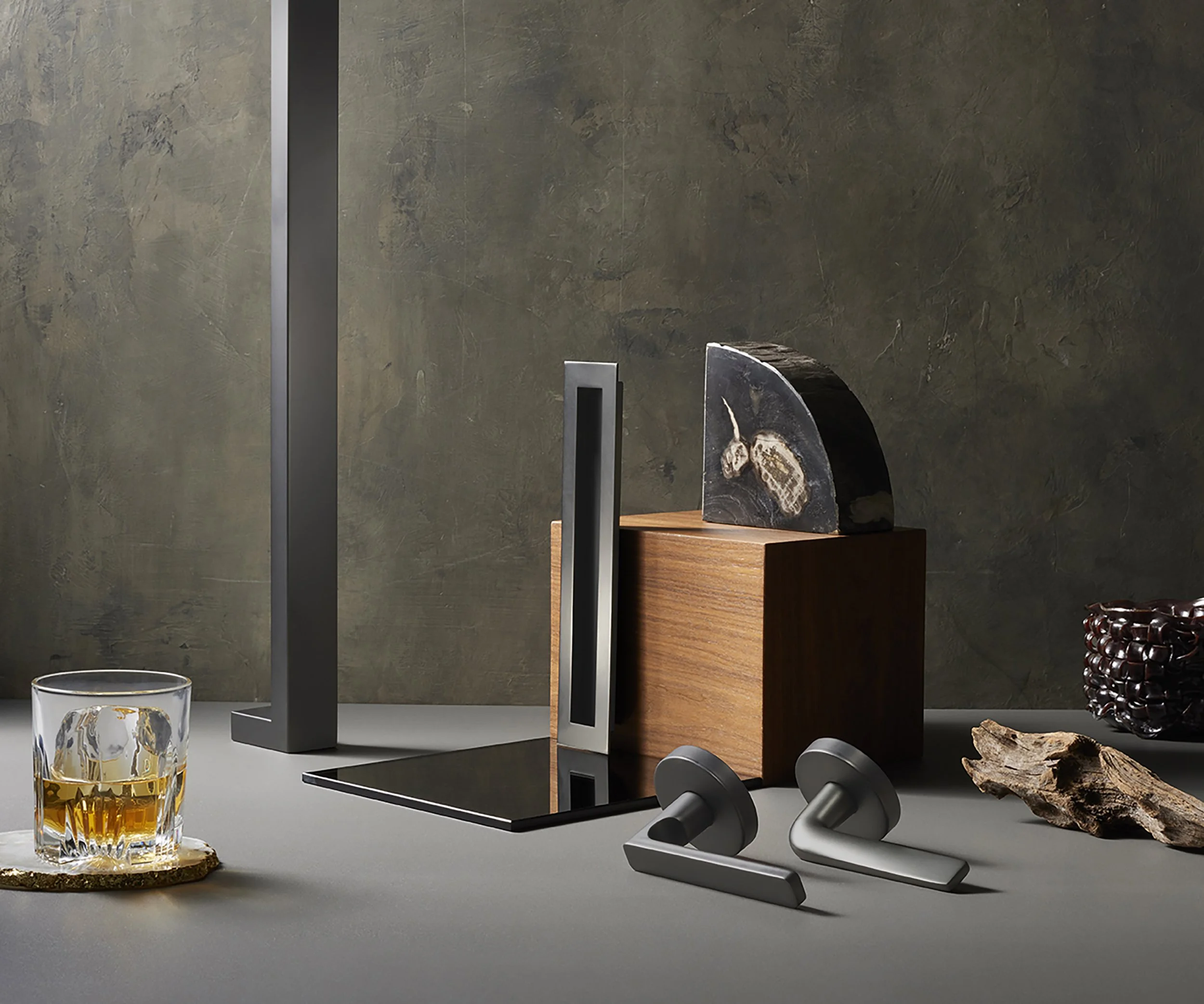 Gainsborough handles and hardware in graphite by Garth Oriander Photographer