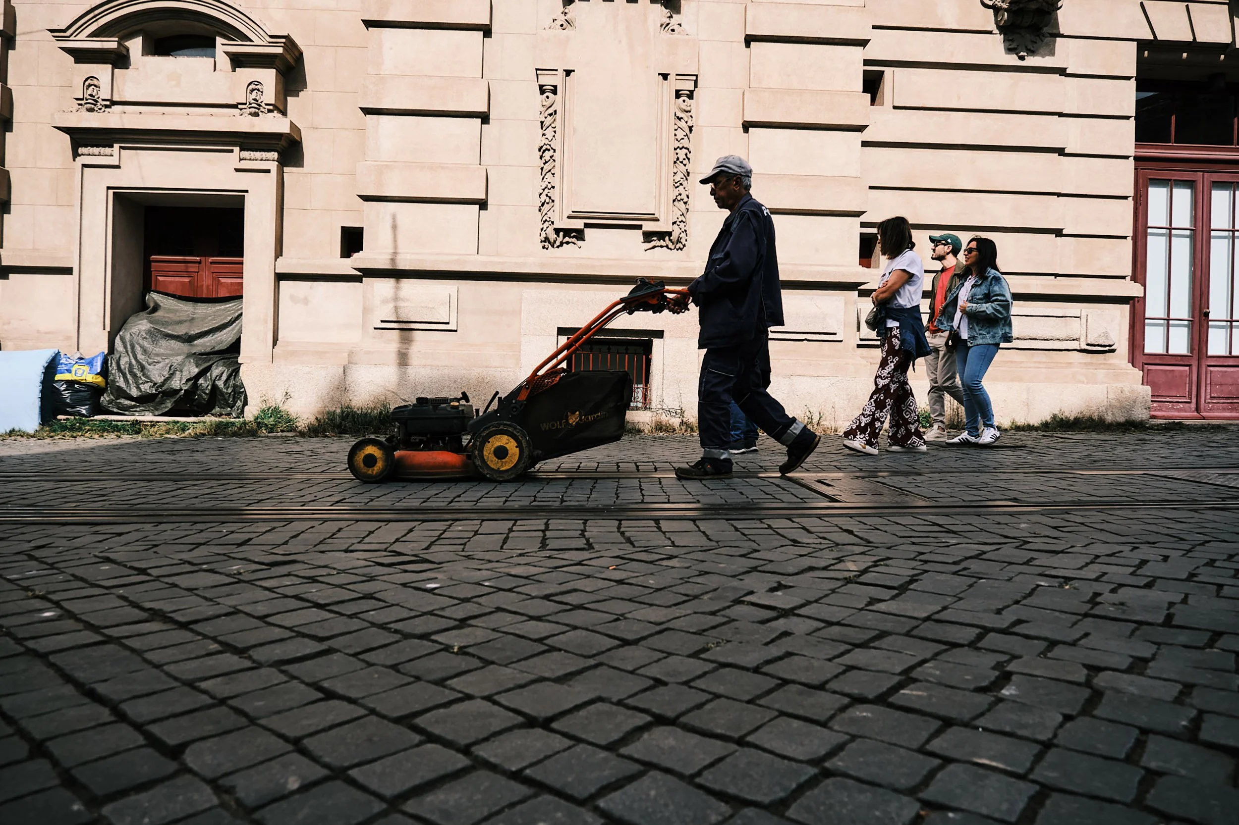 Mowing The Streets Porto Portugal by Garth Oriander Photographer