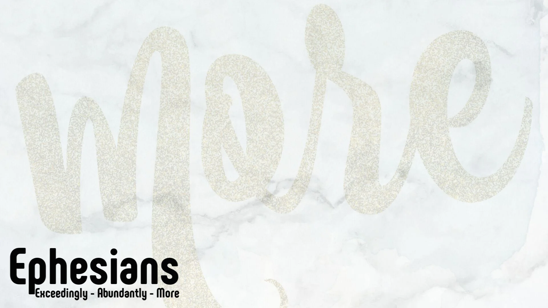 More - In Belonging