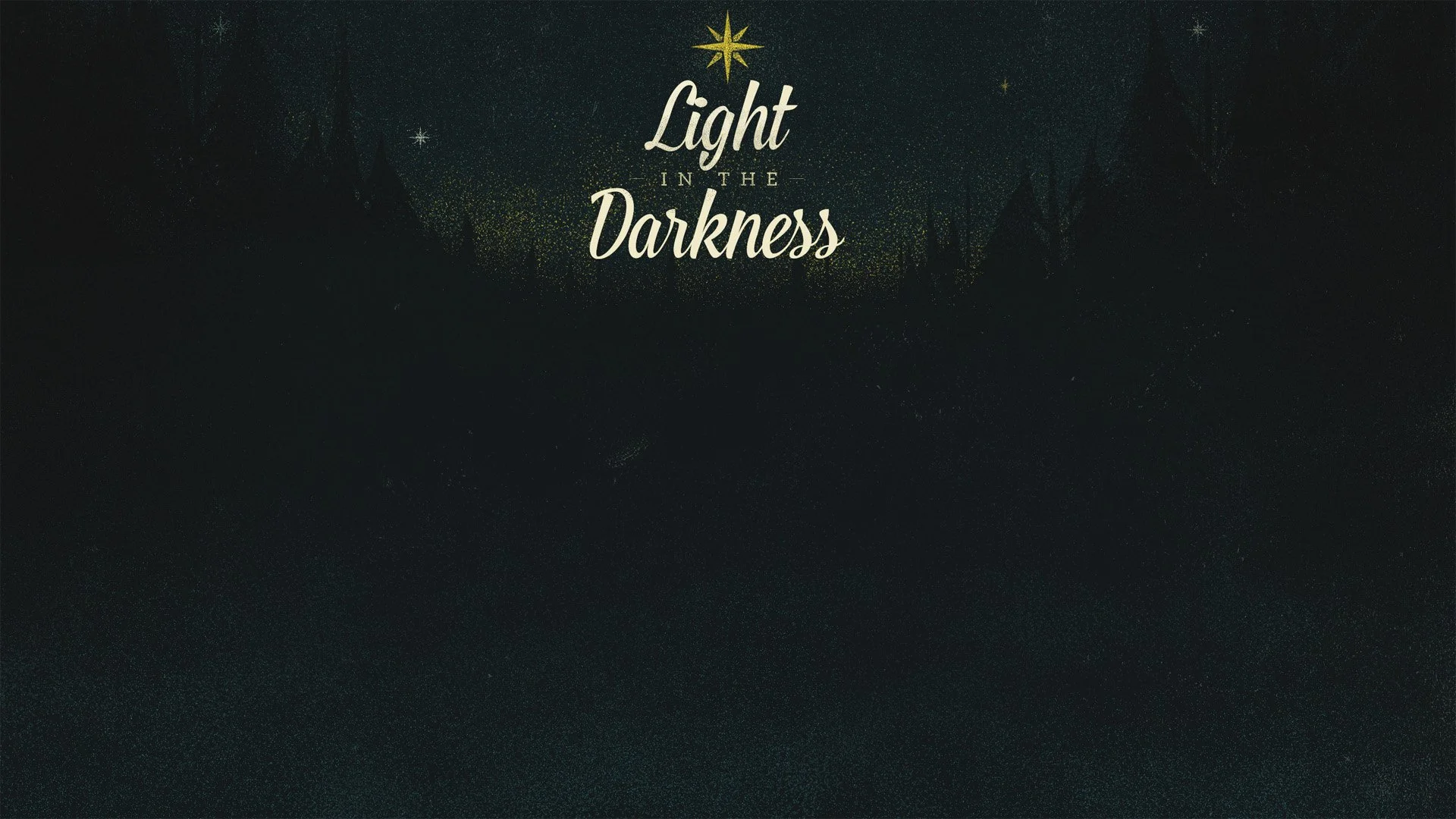 Jesus, the Light in the Darkness