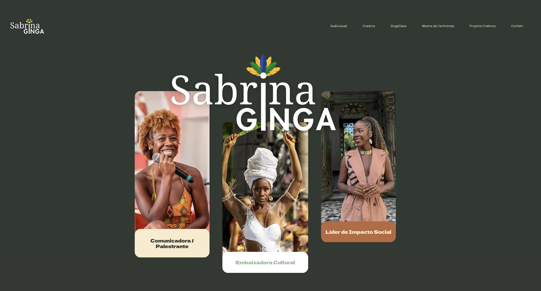 sabrina ginga website homepage