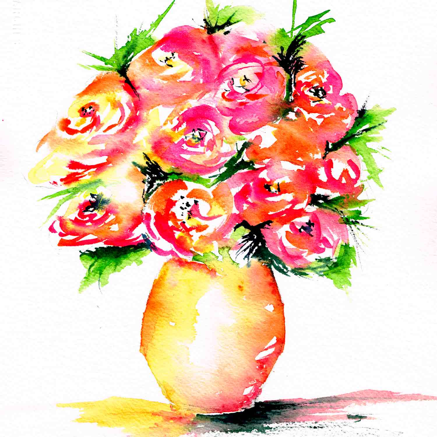 Aug 16 Vases of Flowers