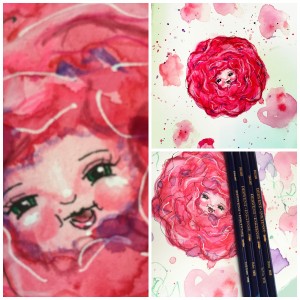 Using Arteza Watercolor brush pens in World of Flowers - Watercolour series  