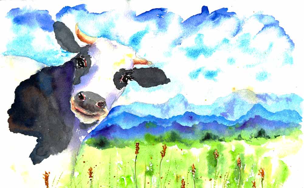Painting farm animals with spirit (and watercolour) — Kerrie Woodhouse
