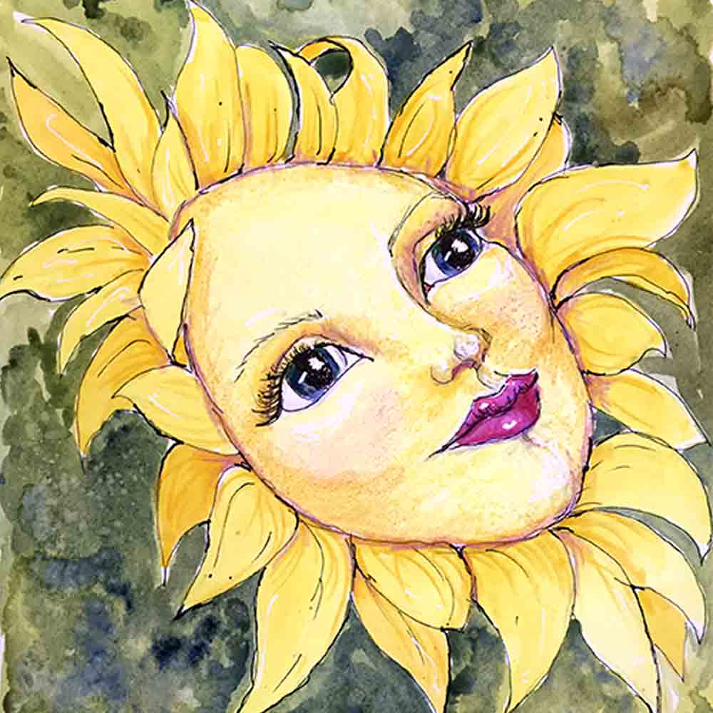 Flower Face No 9 Sunflower