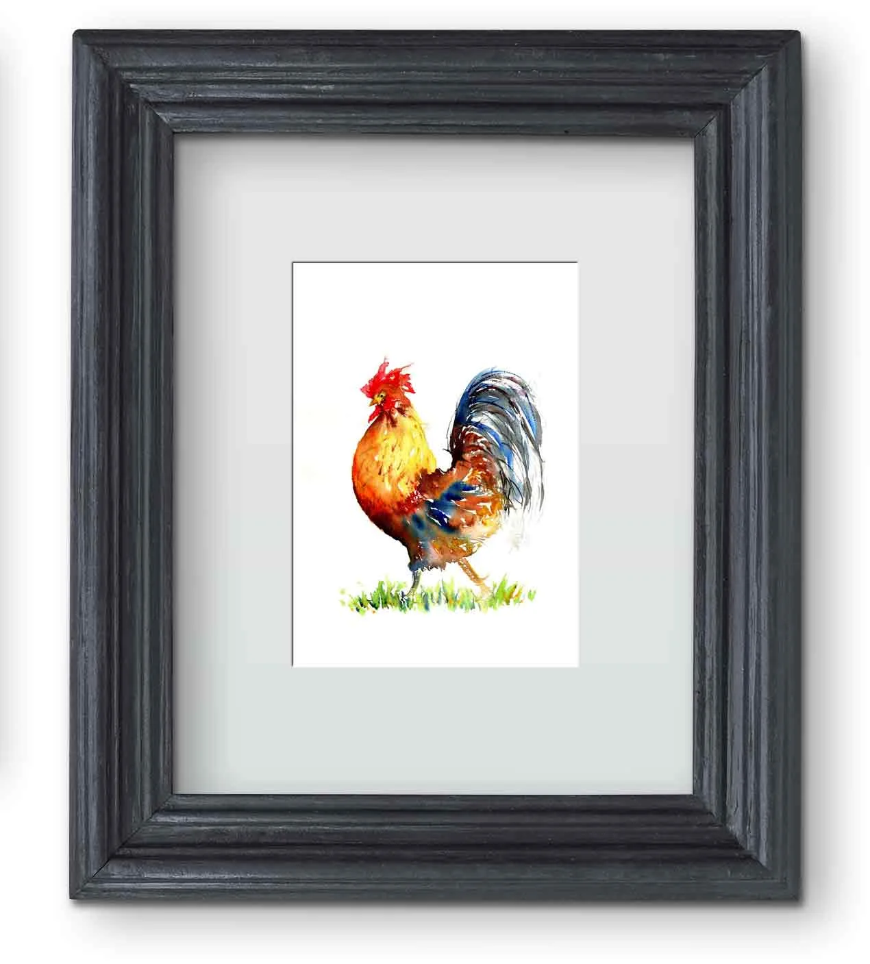 A4-print-rooster-Farm-animals-no-9-shown-framed-in-black-kw.jpg