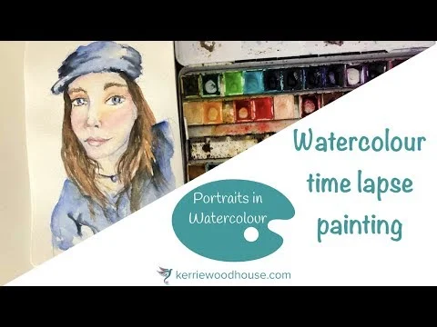 Time Lapse Painting - Portraits in Watercolour Kerrie Woodhouse (Copy)