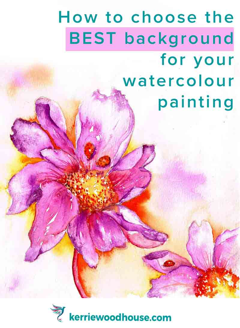 How to add a watercolour background to your paintings
