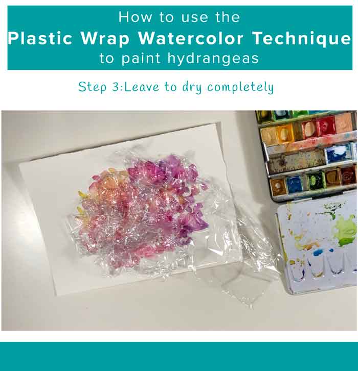 Layers of ink: Cling Wrap Watercolor Floral Tutorial