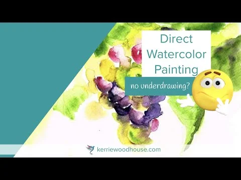 Direct Watercolor Painting | Grapes in Loose Watercolor (Copy)