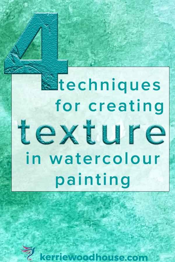 How to create watercolor texture techniques - My Art Aspirations