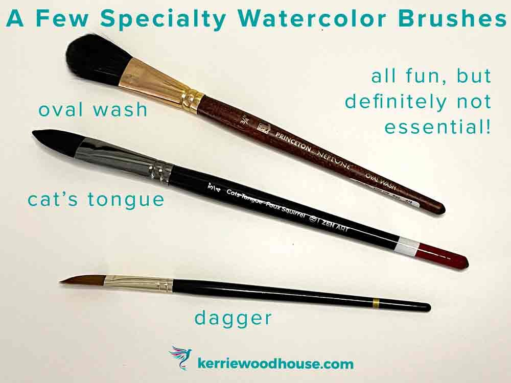 Princeton Watercolor Floral Brush, Set 5 Brushes