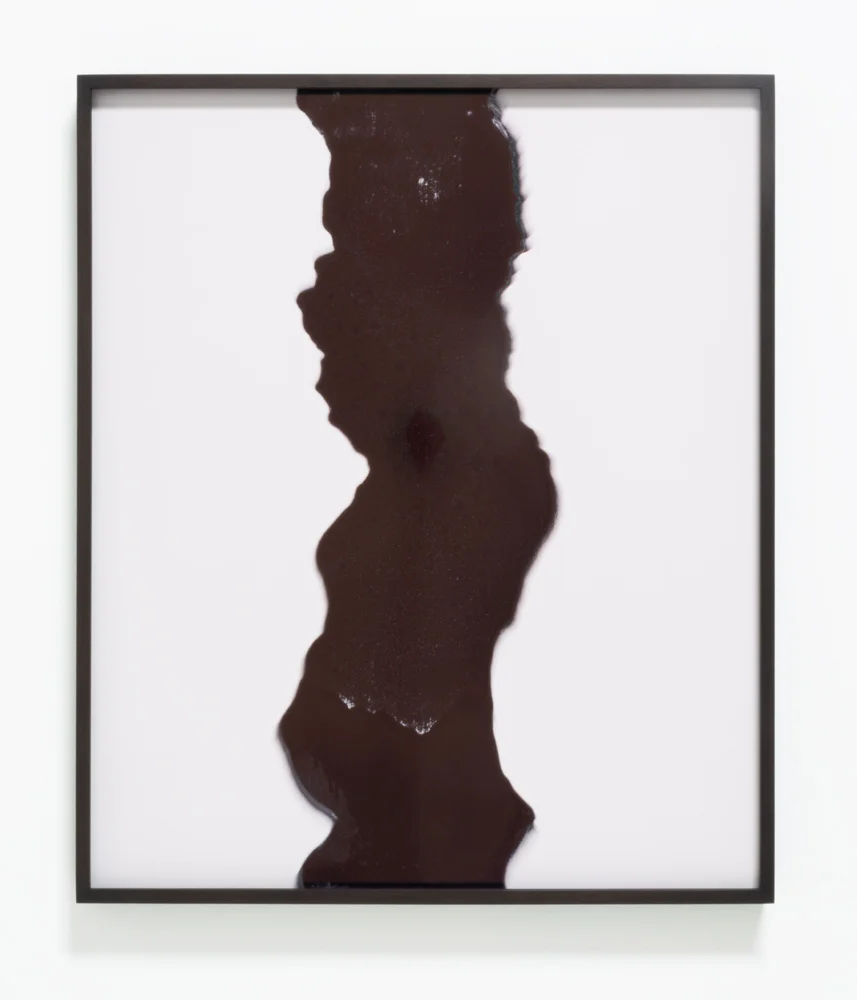   From Both Moments As Another , 2013 Ballpoint pen ink over chromogenic print 28.75 x 24 inches 