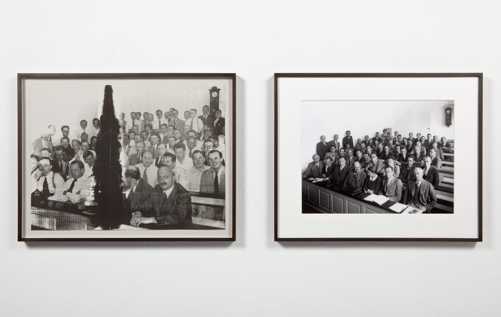  View of  Heisenberg , 2009 (left) and  Heisenberg , 2010 (right) Left: Silkscreen on paper,&nbsp;28 x 21 inches Right: Silver gelatin print,&nbsp;23 x 17 inches 