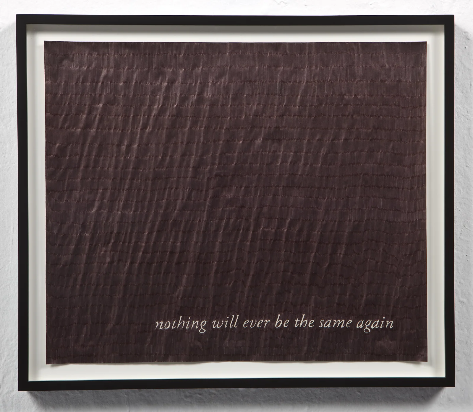   Nothing Will Ever Be The Same Again , 2009 Ballpoint pen ink on paper  20 x 17 inches 