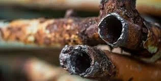 What is the problem with galvanized steel piping?